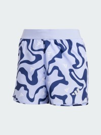 Шорты женские Adidas RUN IT BL SHO W фиолетовые JD2346 изображение 7