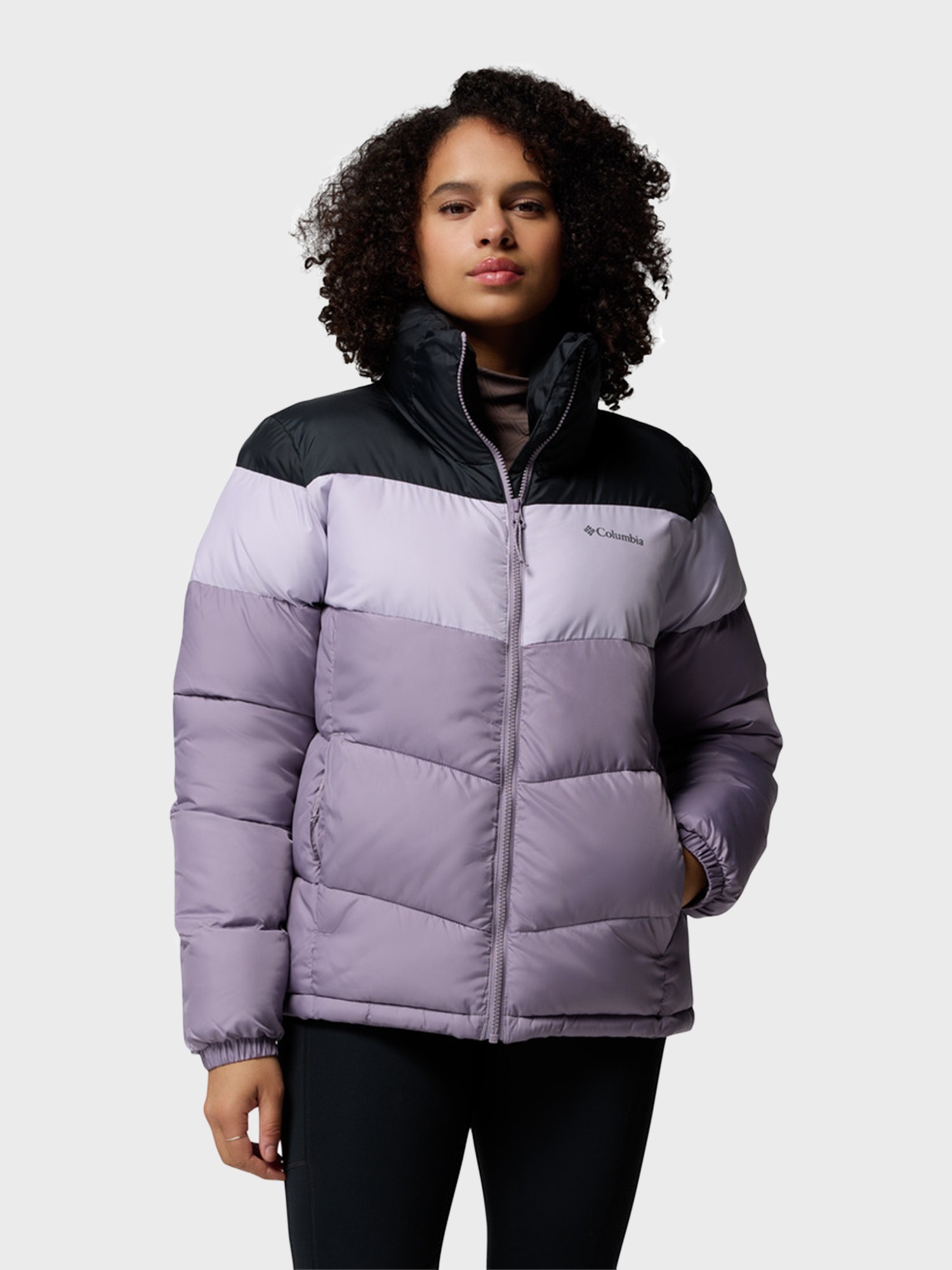 Куртка женская Columbia Puffect™ II Colorblock Jacket фиолетовая 2088481-554 изображение 2