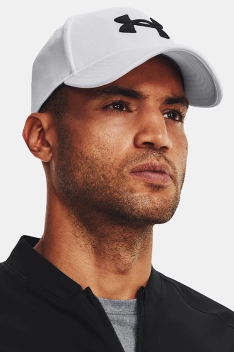 Бейсболка мужская Under Armour Men's UA Blitzing белая 1376700-100 изображение 4
