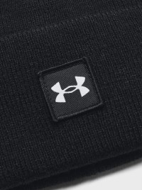 Шапка мужская Under Armour UA Halftime Shallow Cuff черная 1379990-001 изображение 3