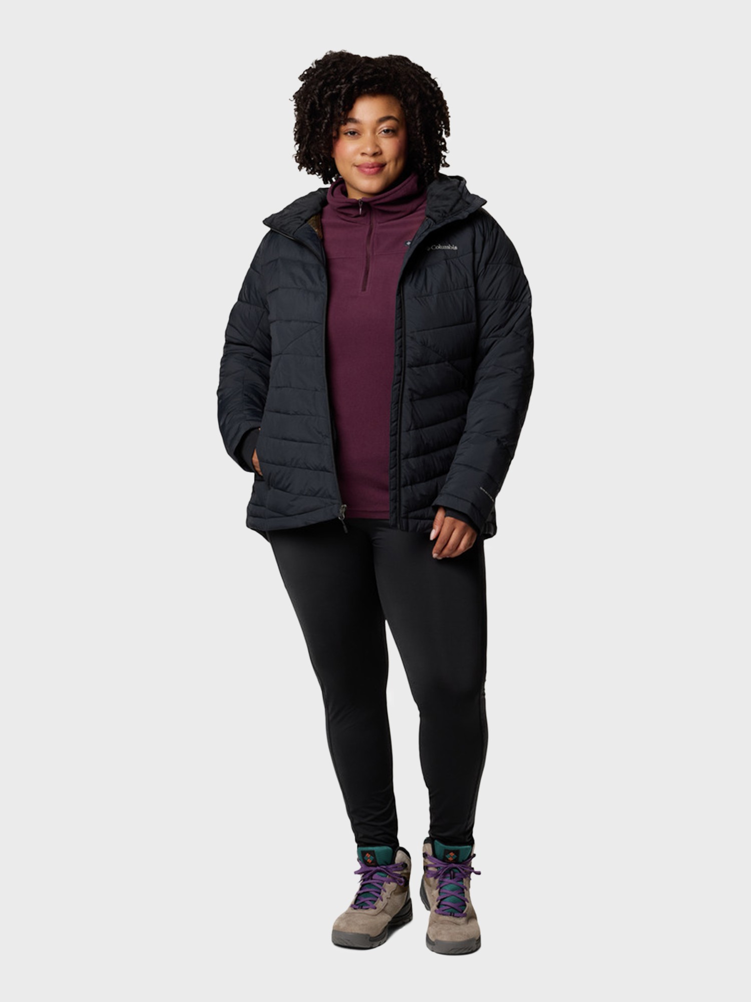 Куртка женская Columbia Joy Peak™ II Hooded Jacket черная 2089042-010 изображение 9