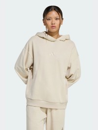 Толстовка женская Adidas W ALL SZN FT HD бежевая JY7784 изображение 2