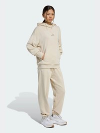 Толстовка женская Adidas W ALL SZN FT HD бежевая JY7784 изображение 6