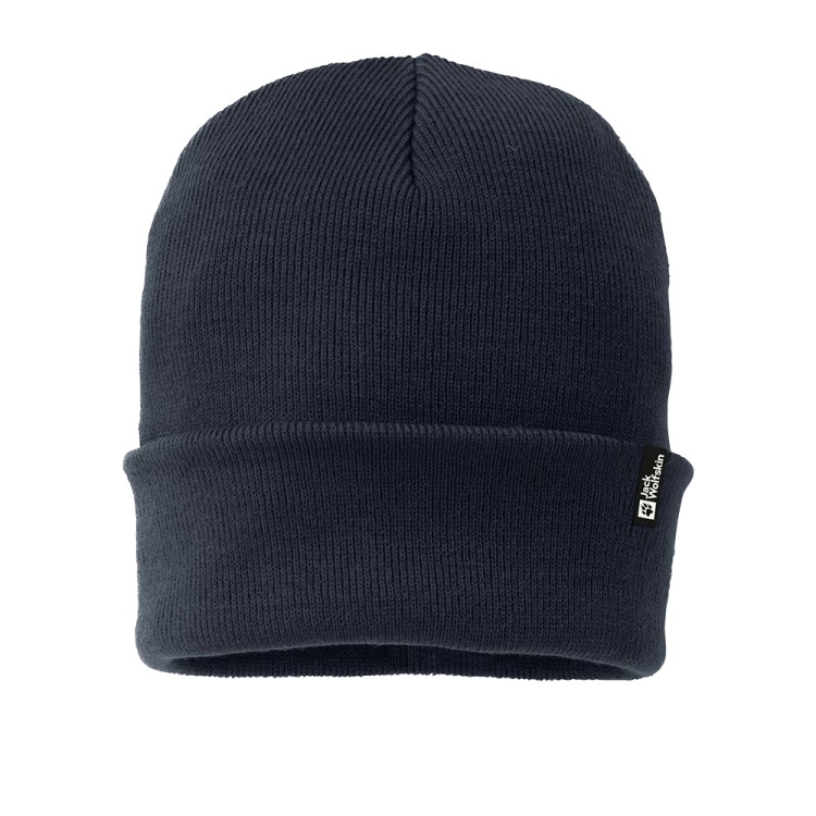 Шапка унисекс Jack Wolfskin RIB BEANIE синяя 1903892-1010 изображение 1