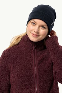 Шапка унисекс Jack Wolfskin RIB BEANIE синяя 1903892-1010 изображение 2
