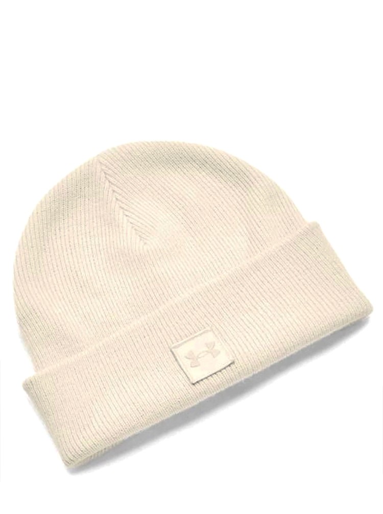Шапка мужская Under Armour UA Halftime Shallow Cuff бежевая 1379990-110 изображение 2