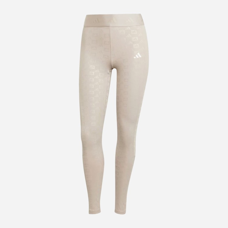 Леггинсы женские Adidas HYGLM 1/1 L Q4 бежевые IK5499 изображение 8