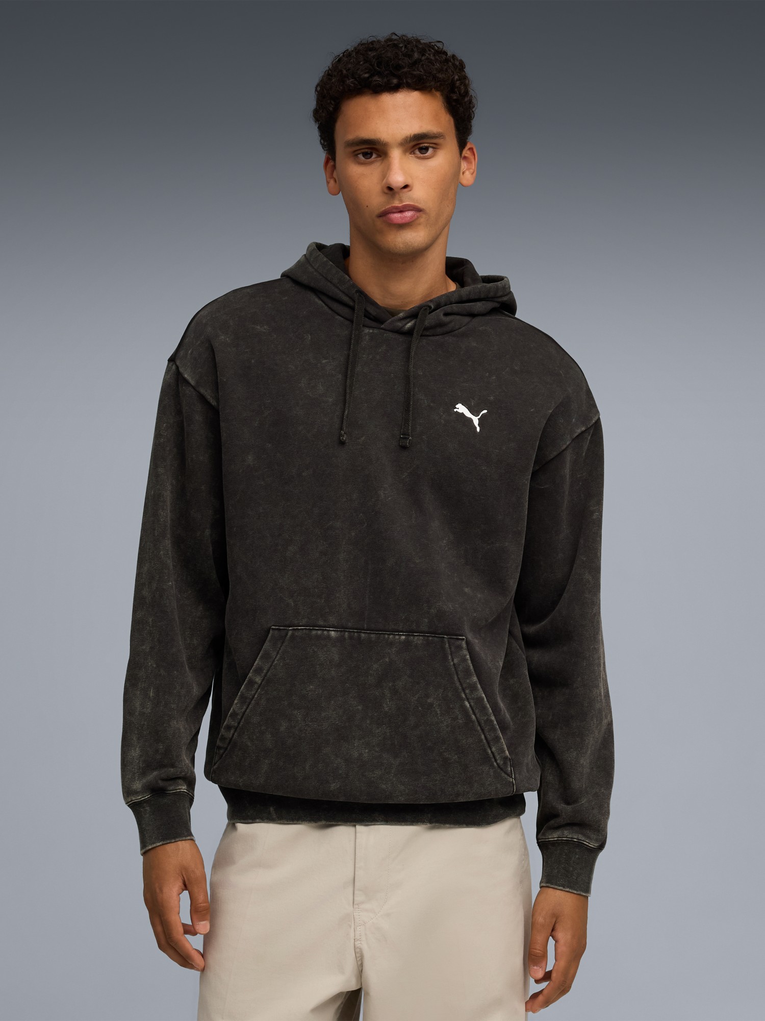 Толстовка мужская Puma ESS ELEVATED Wash Hoodie черная 68804901 изображение 2