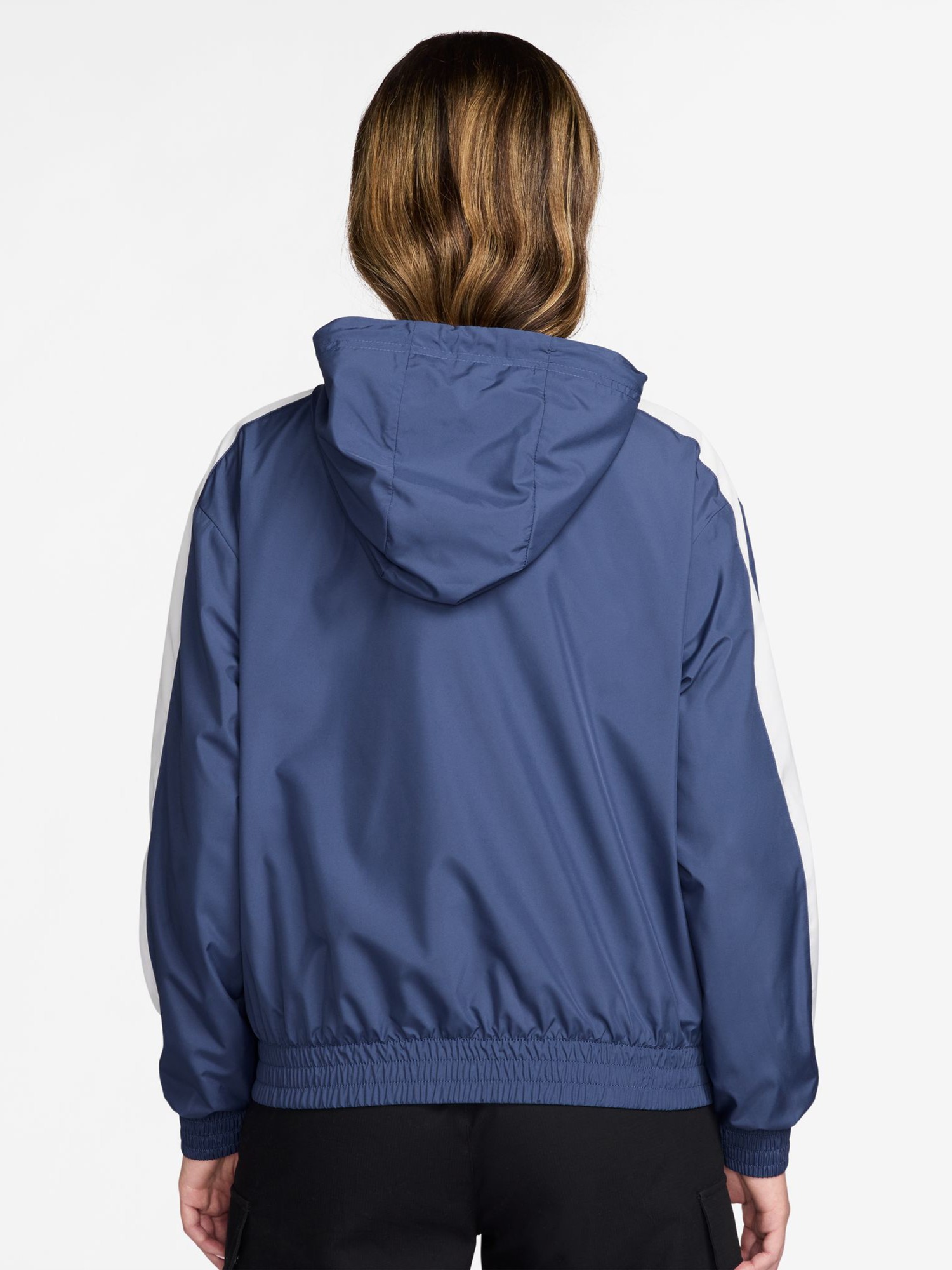 Ветровка женская Nike W NSW ESSNTL UV WVN JKT HD синяя FV6298-461 изображение 7