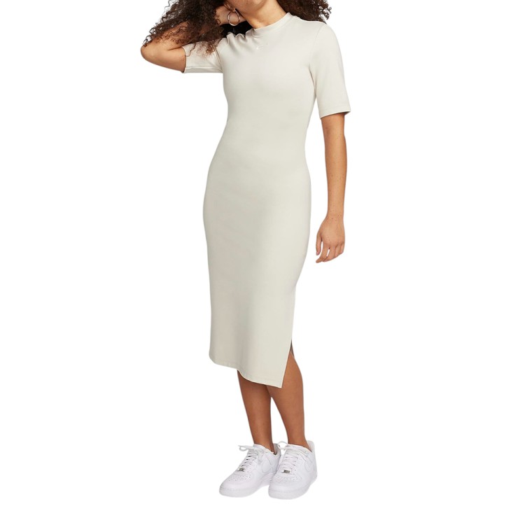Платье женское Nike W NSW ESSNTL MIDI DRESS бежевое DV7878-104 изображение 1