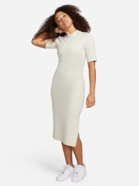 Платье женское Nike W NSW ESSNTL MIDI DRESS бежевое DV7878-104 изображение 3