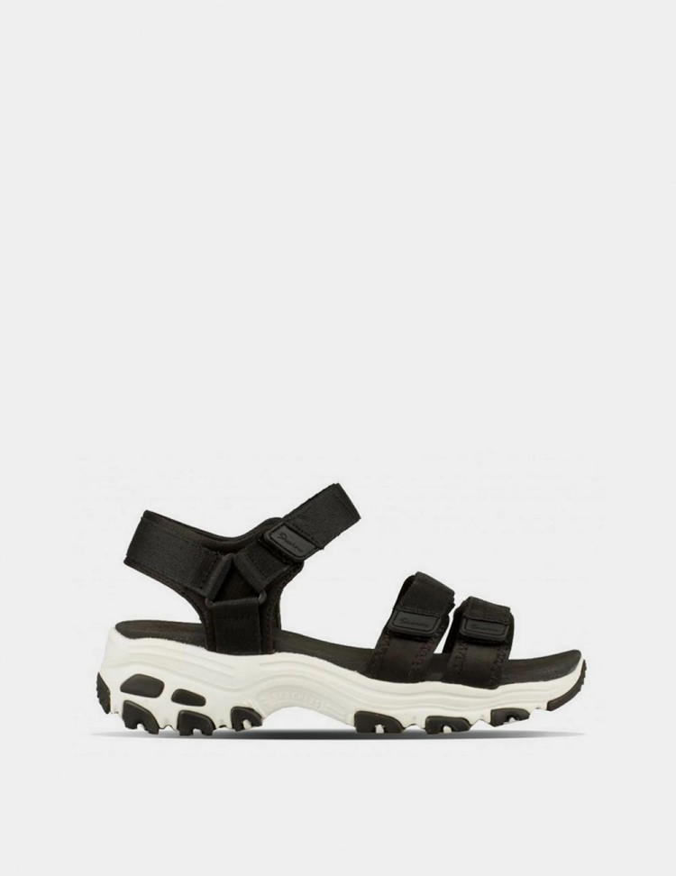 Сандали женские Skechers D'Lites - Fresh Catch черные 31514-BLK изображение 6