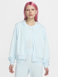 Толстовка женская Nike W NSW NK CHLL FT FZ HDY голубая FN2415-474 изображение 2
