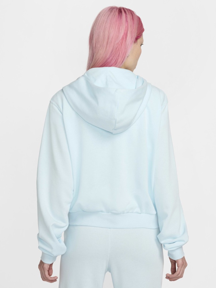 Толстовка женская Nike W NSW NK CHLL FT FZ HDY голубая FN2415-474 изображение 3