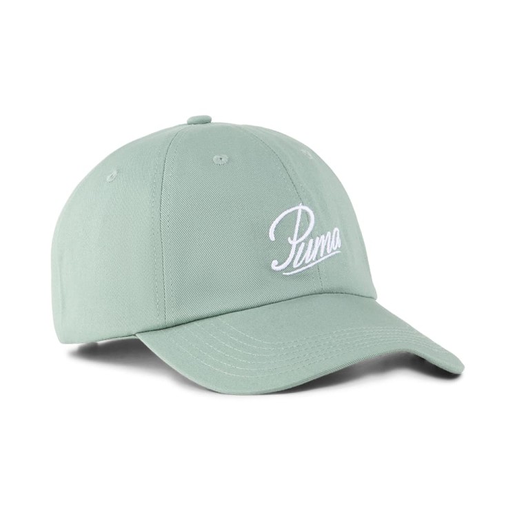 Бейсболка  Puma ESS SCRIPT LOGO Dad Cap зеленая 02599603 изображение 1
