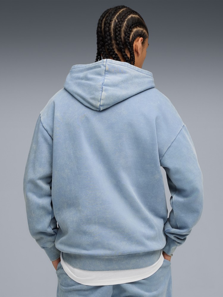Толстовка мужская Puma ESS ELEVATED Wash Hoodie голубая 68804934 изображение 3