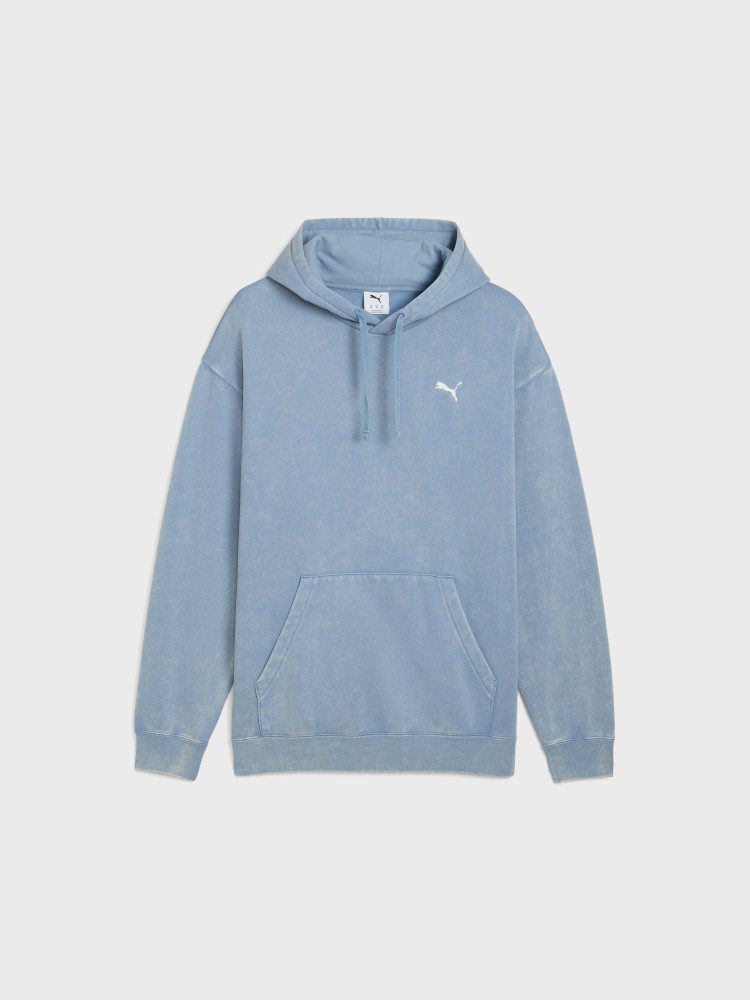Толстовка мужская Puma ESS ELEVATED Wash Hoodie голубая 68804934 изображение 5