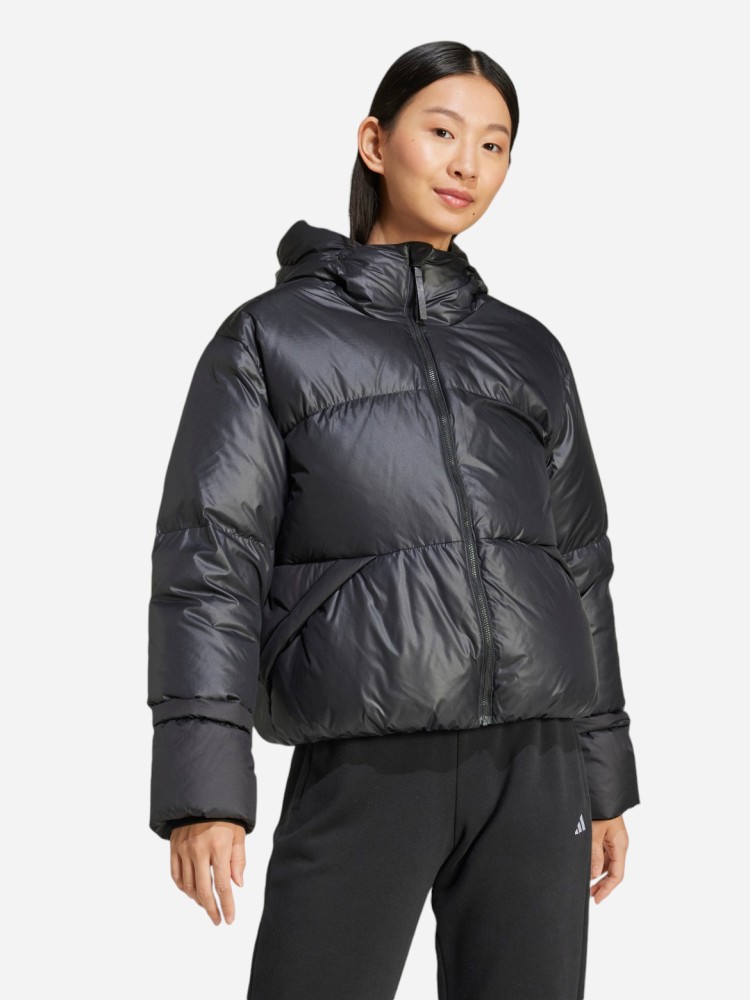 Куртка женская Adidas W BIG BAFFLE J черная IV9771 изображение 2