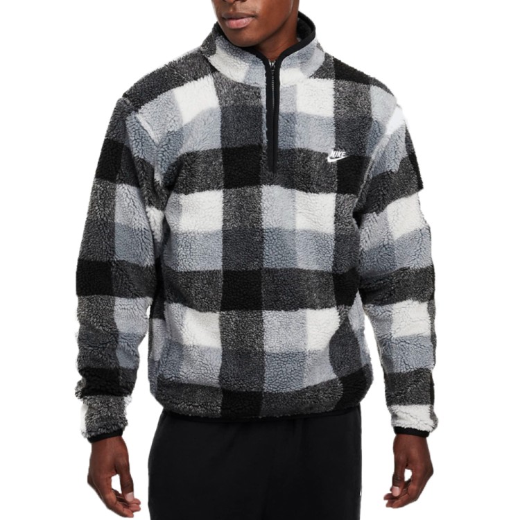 Толстовка мужская Nike M NK CLUB SSNL WNTRZD AOP HZ серая FZ0896-010 изображение 1