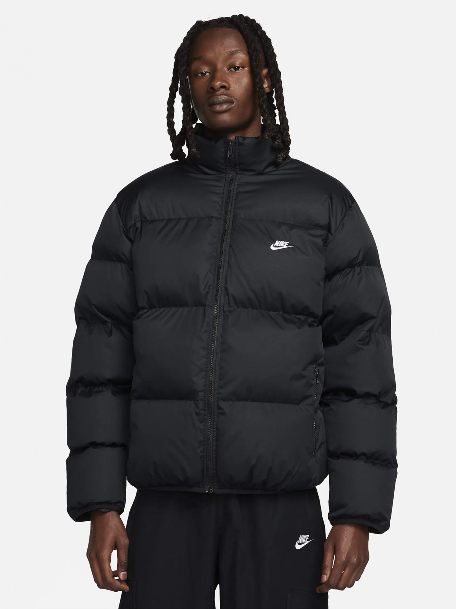 Куртка мужская Nike M NK CLUB PUFFER JKT черная FB7368-010 изображение 2