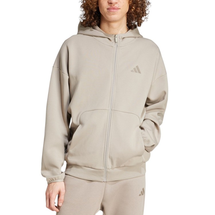 Толстовка мужская Adidas M FI SL FZ бежевая JD4947