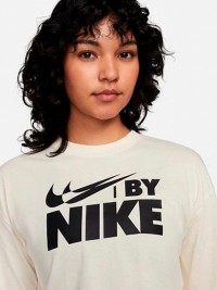 Футболка женская Nike W NSW CROP TEE GLS кремовая FZ4635-113 изображение 4