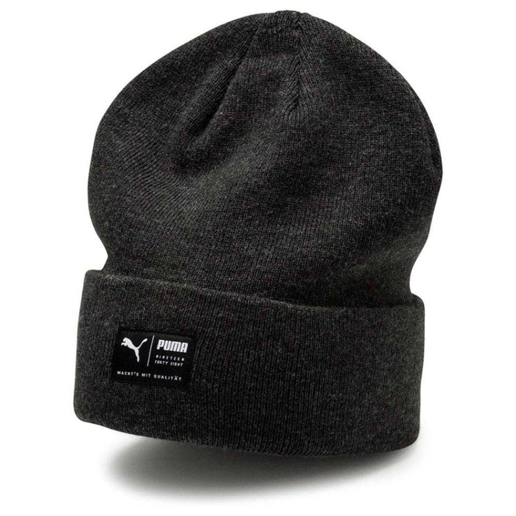 Шапка Puma ARCHIVE heather beanie серая 02173901 изображение 1
