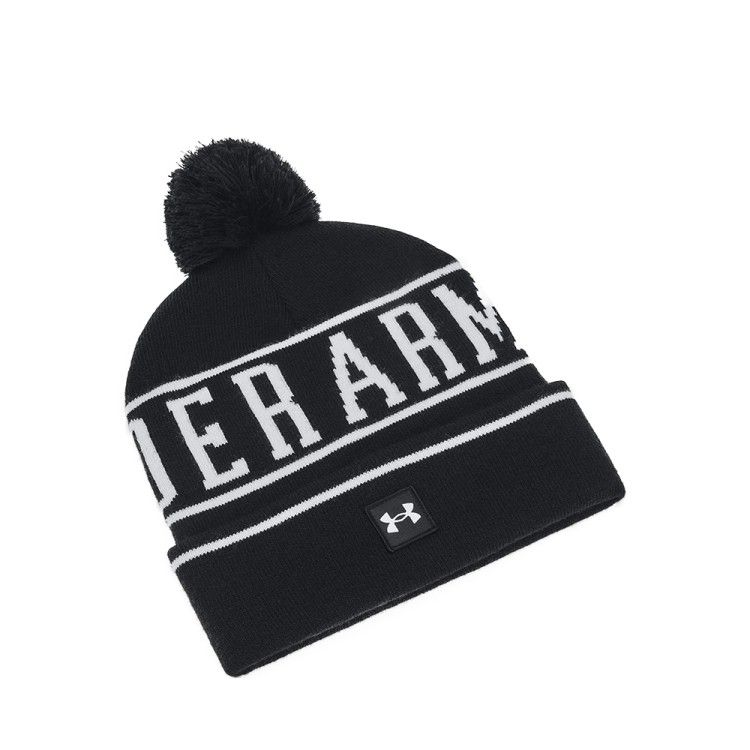 Шапка мужская Under Armour M Halftime Pom Beanie черная 1386634-001 изображение 1