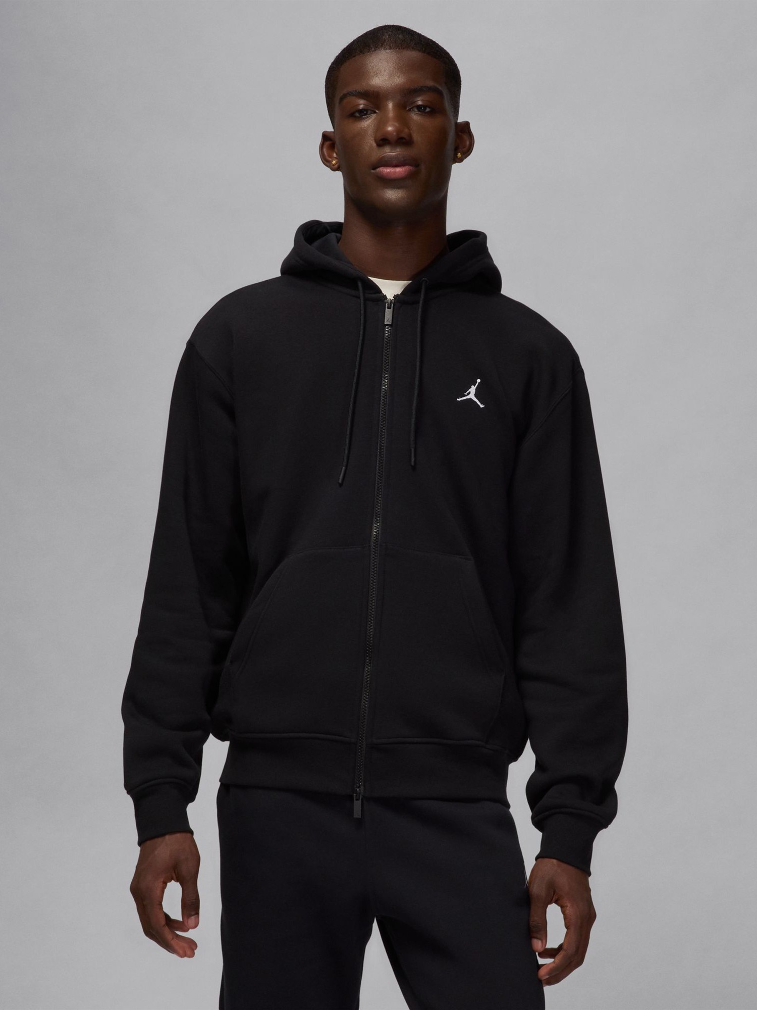 Толстовка мужская Nike M J JUMPMAN FLC PO черная FV7289-010 изображение 2