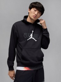 Толстовка мужская Nike M J SPRT CSVR GFX FLC PO черная HQ8694-010 изображение 2
