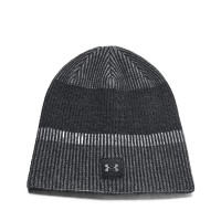 Шапка  Under Armour Launch Reflective Beanie черная 1386648-001 изображение 1