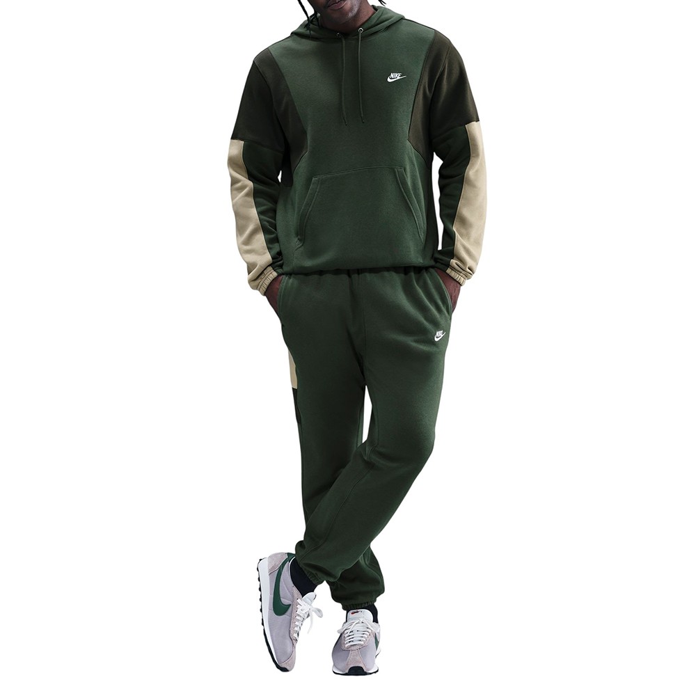 Костюм мужской Nike M NK CLUB FLEECE HDED TRACK GX зеленый HV1165-323