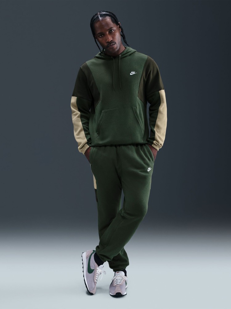 Костюм мужской Nike M NK CLUB FLEECE HDED TRACK GX зеленый HV1165-323 изображение 2