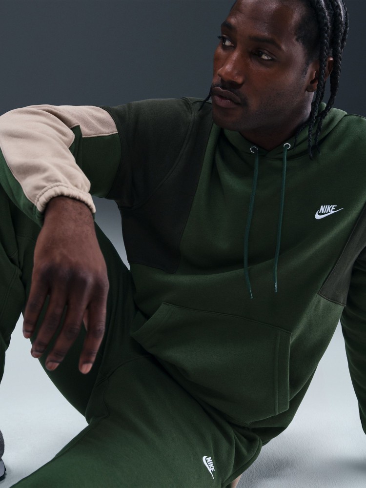 Костюм мужской Nike M NK CLUB FLEECE HDED TRACK GX зеленый HV1165-323 изображение 7