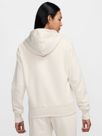 Толстовка женская Nike W NSW PHNX FLC STD PO LOGO HDY бежевая HM9751-104 изображение 4