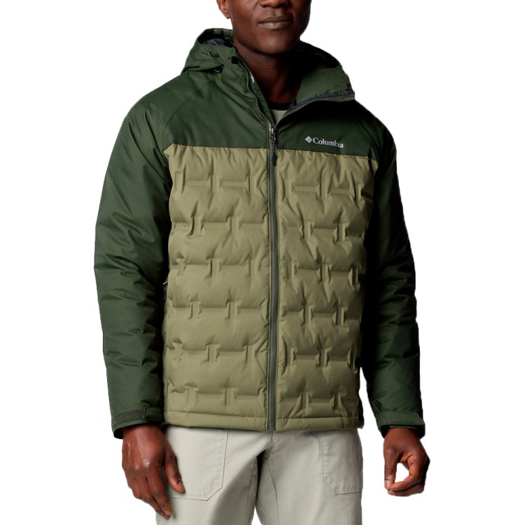 Куртка мужская Columbia Grand Trek™ III Down Hooded Jacket зеленая 2086111-397