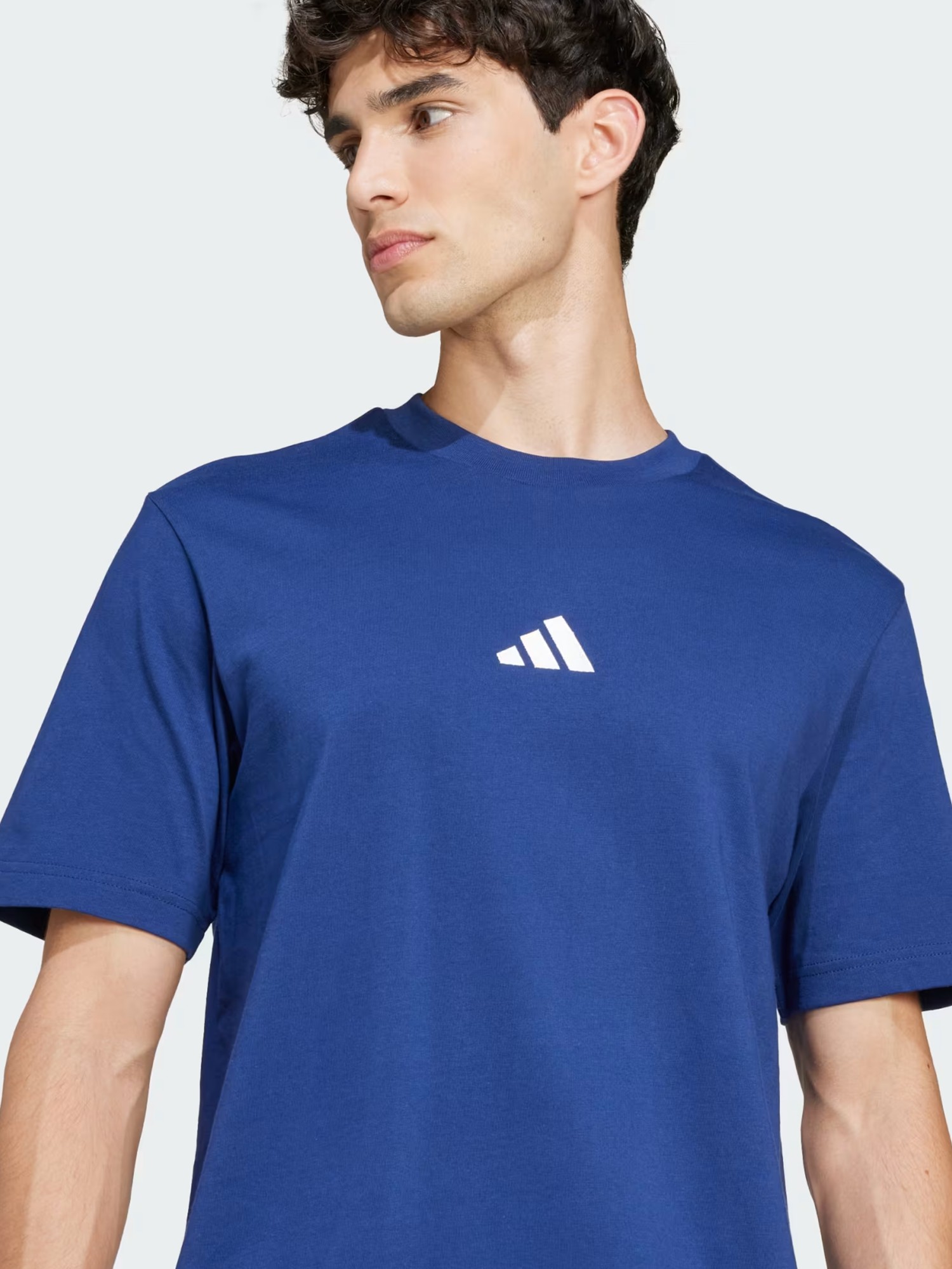 Футболка мужская Adidas M SL SJ T синяя JF1093 изображение 5