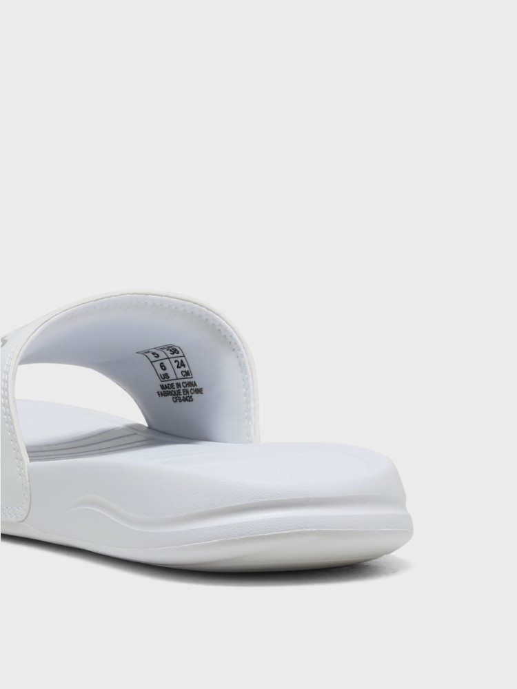 Пляжная обувь женская Puma Popcat 20 Metallic Whisper белая 40485602 изображение 4