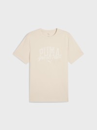 Футболка мужская Puma PUMA CLASS Graphic Tee бежевая 68464387 изображение 5