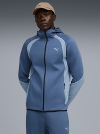 Толстовка мужская Puma EVOSTRIPE FZ Hoodie DK голубая 68823180 изображение 2