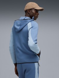 Толстовка мужская Puma EVOSTRIPE FZ Hoodie DK голубая 68823180 изображение 3