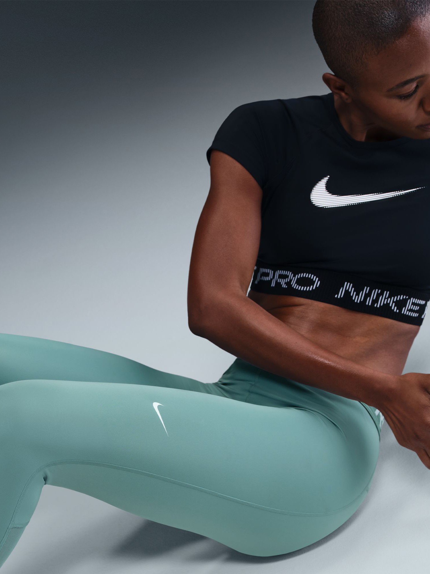 Леггинсы женские Nike W NP 365 TIGHT бирюзовые CZ9779-027 изображение 9