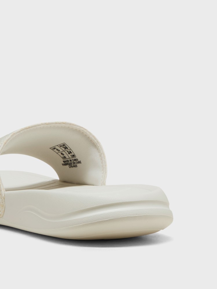 Пляжная обувь женская Puma Popcat 20 Fleurs de Provence кремовая 40485801 изображение 4