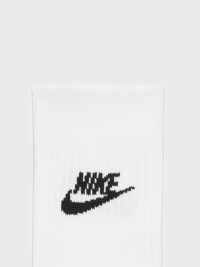 Носки Nike U NK NSW EVERYDAY ESSENTIAL CREW 3PR - 144 белые DX5025-100 изображение 5