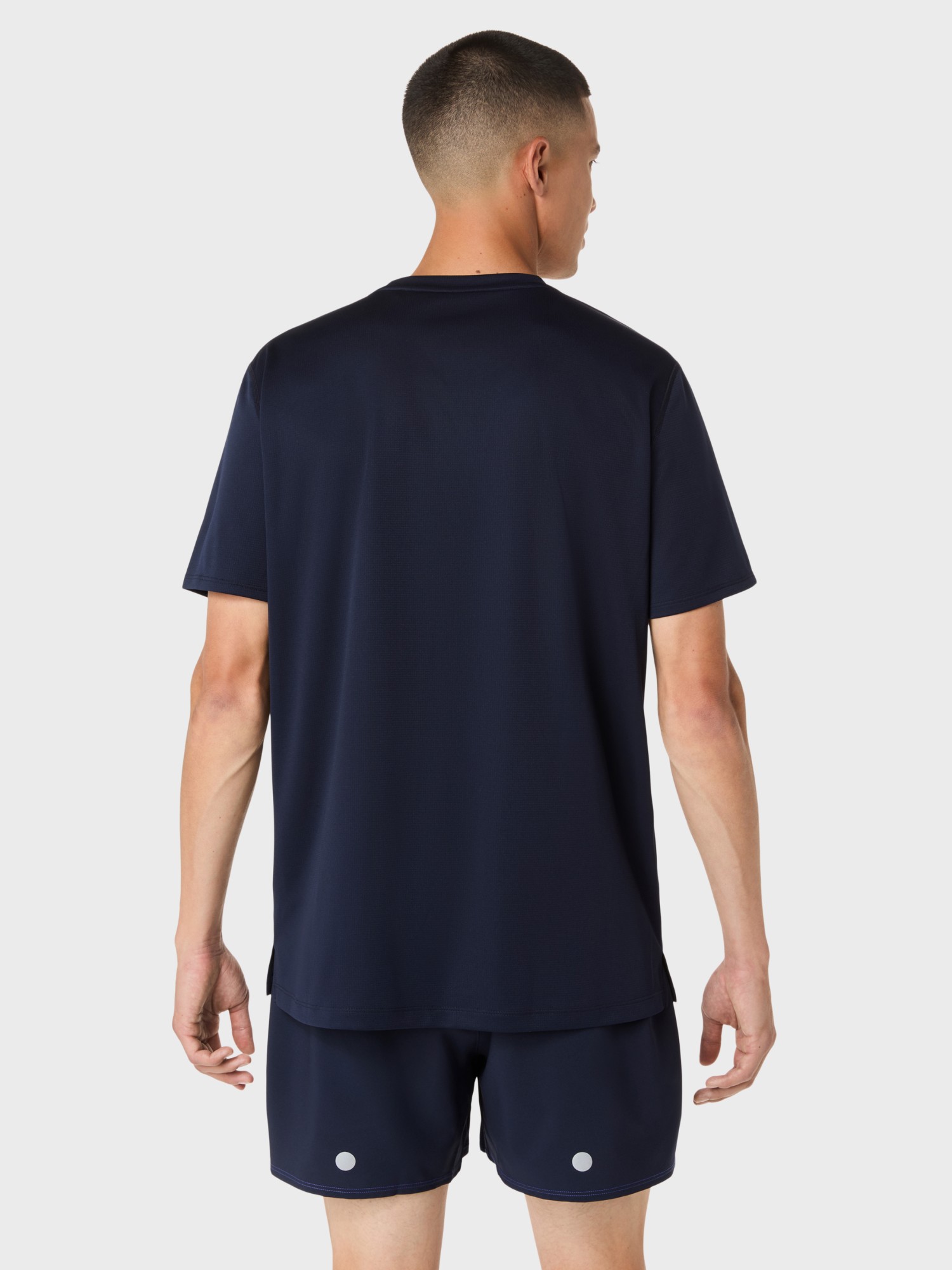 Футболка мужская Asics FUJITRAIL LOGO SS TOP темно-синяя 2011D527-400 изображение 4