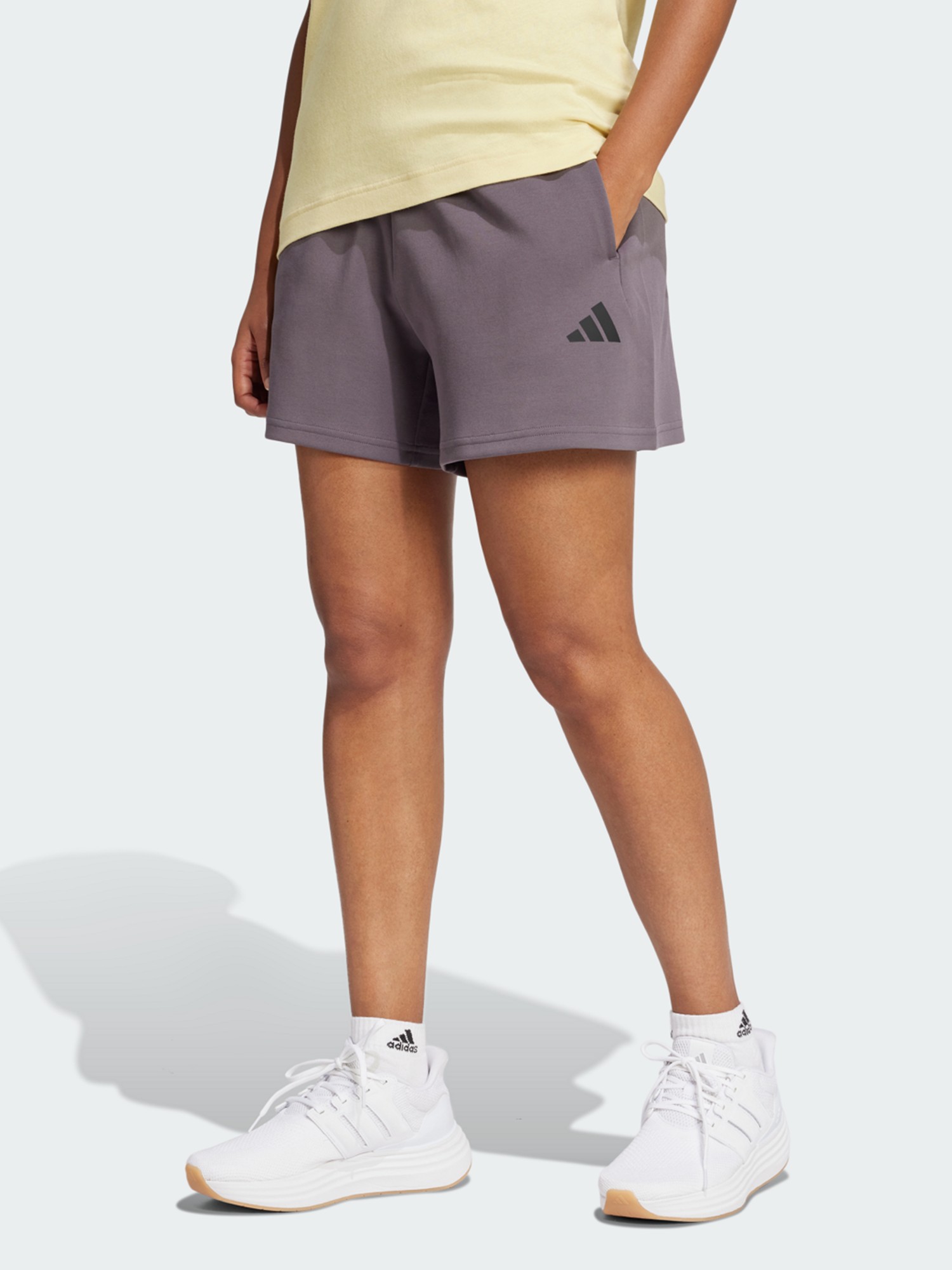 Шорты женские Adidas W FI SL SHO серые JE3998 изображение 2