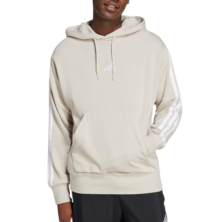 Толстовка мужская Adidas M 3S FT HD бежевая JE6367 изображение 1