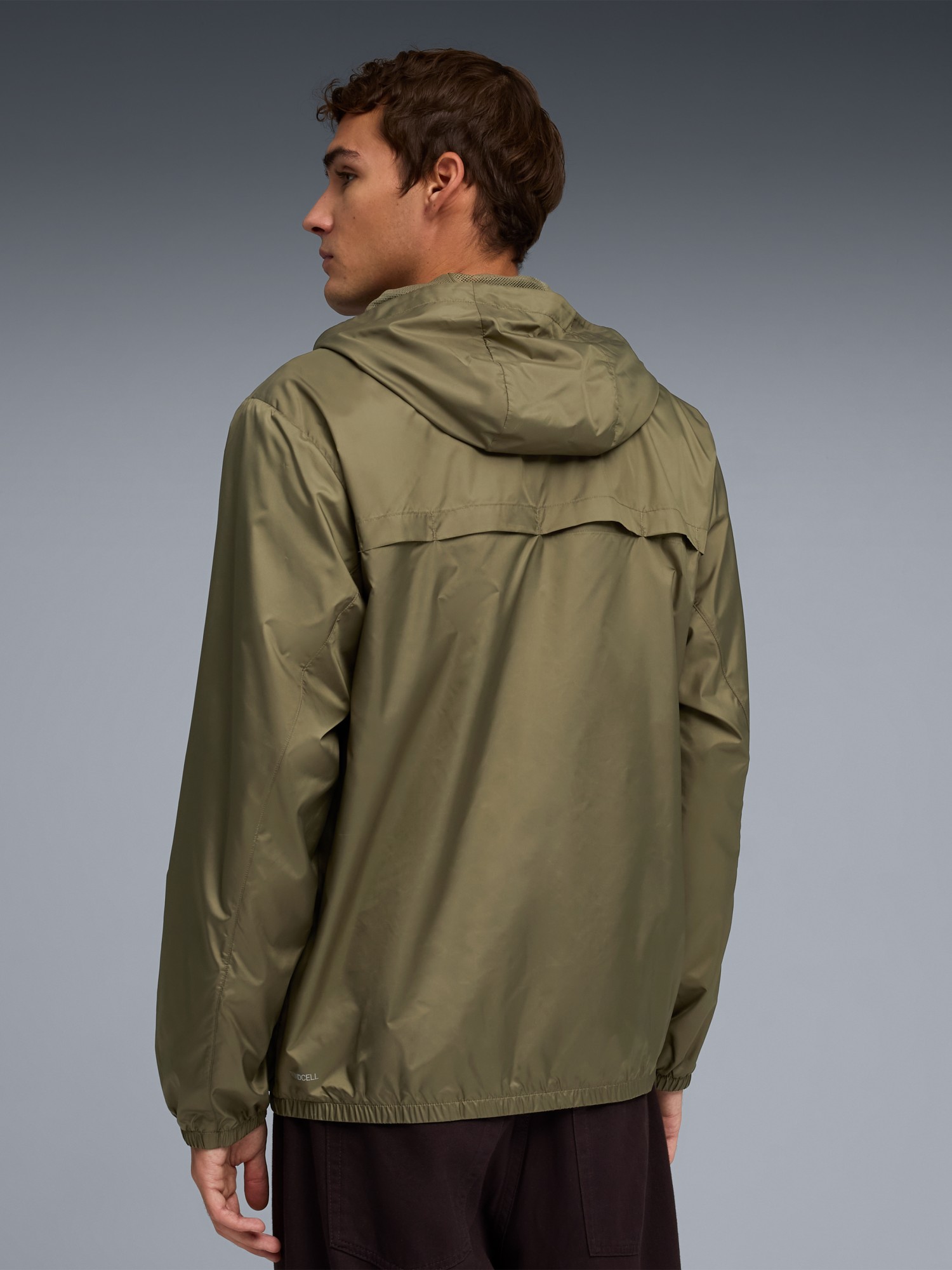 Ветровка мужская Puma Ess Regular Windbreaker хаки 68462581 изображение 3