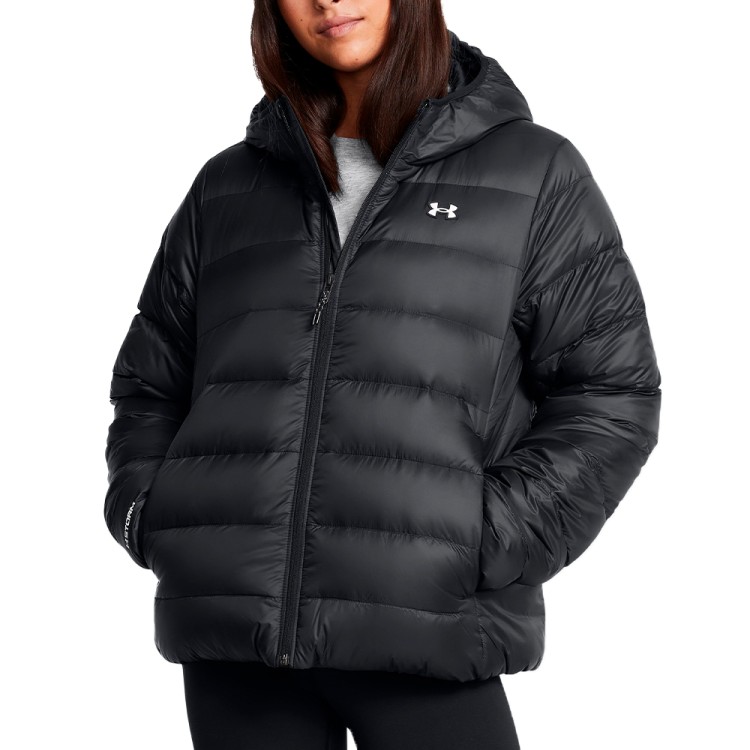 Куртка женская Under Armour LEGEND DOWN HOODED JACKET черная 1385852-001 изображение 1