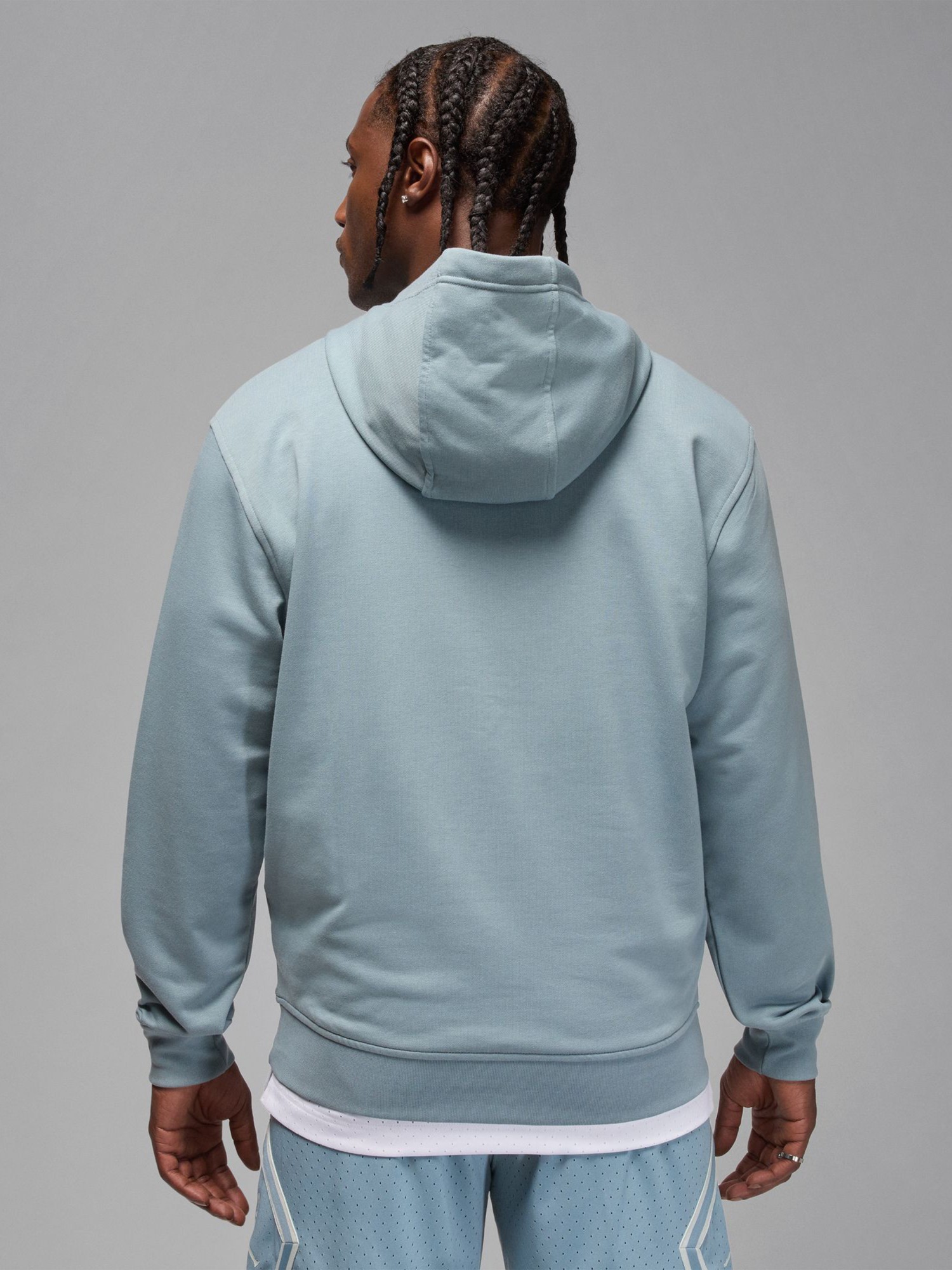 Толстовка мужская Nike M J DF SPRT CSVR FLC PO голубая FV8606-041 изображение 4